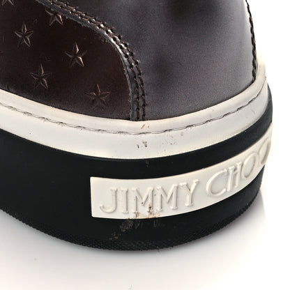 Jimmy Choo Metallic Calfskin Star Embossed Mens High Top Sneaker 42 Bronze 13 of 13