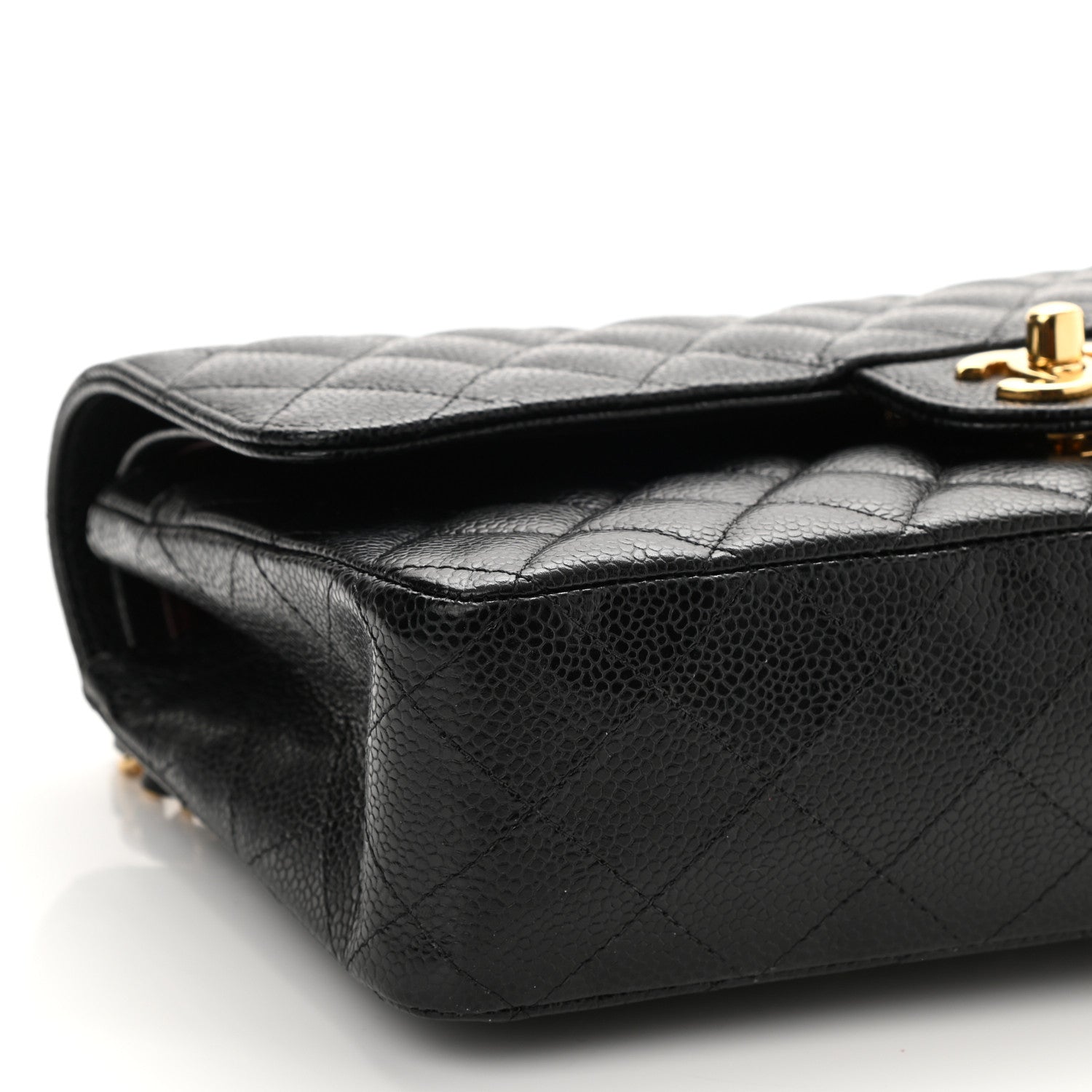 Chanel Caviar Quilted Medium Double Flap Black 9 of 11