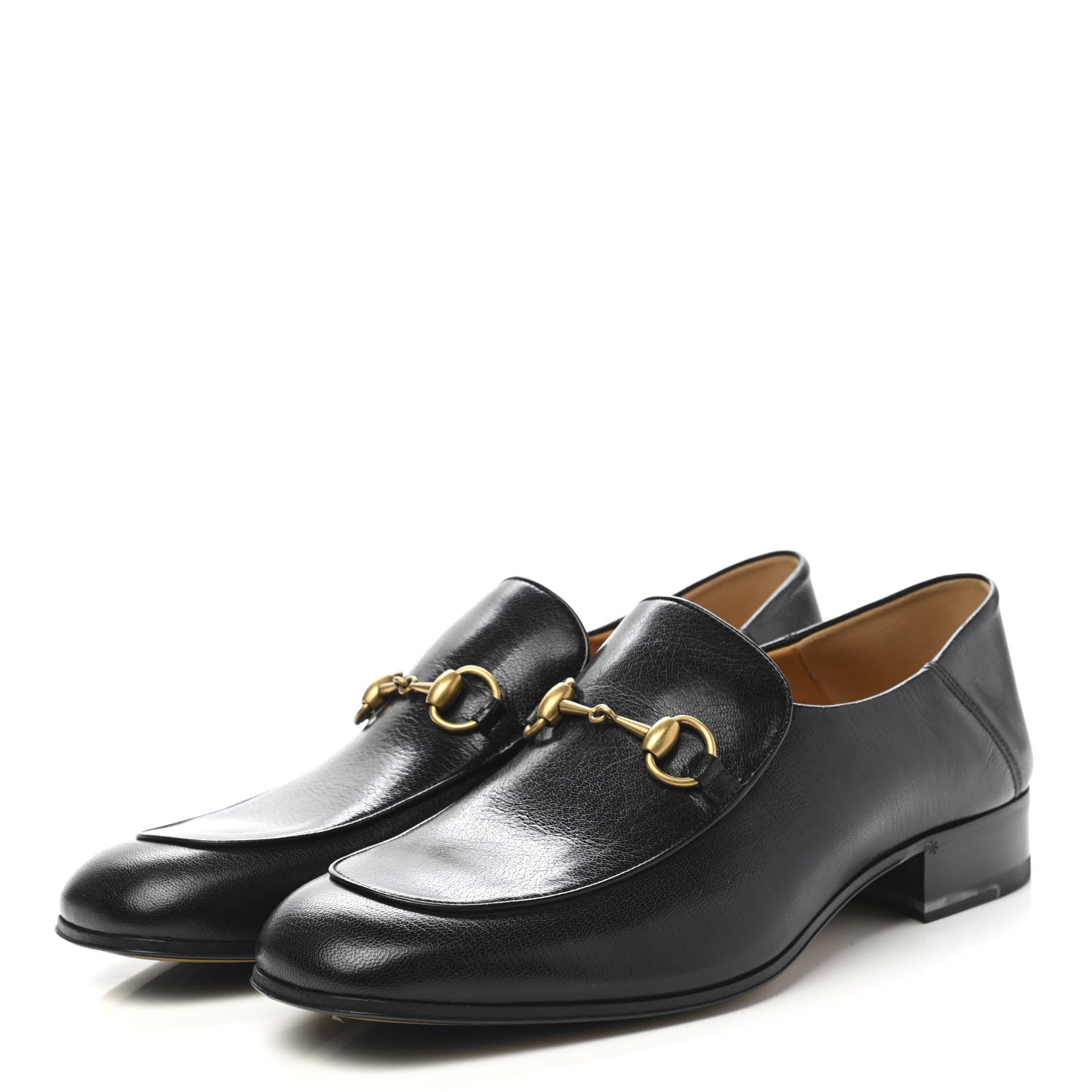 Gucci Goatskin Mens Horsebit Loafers 10.5 Black 3 of 10