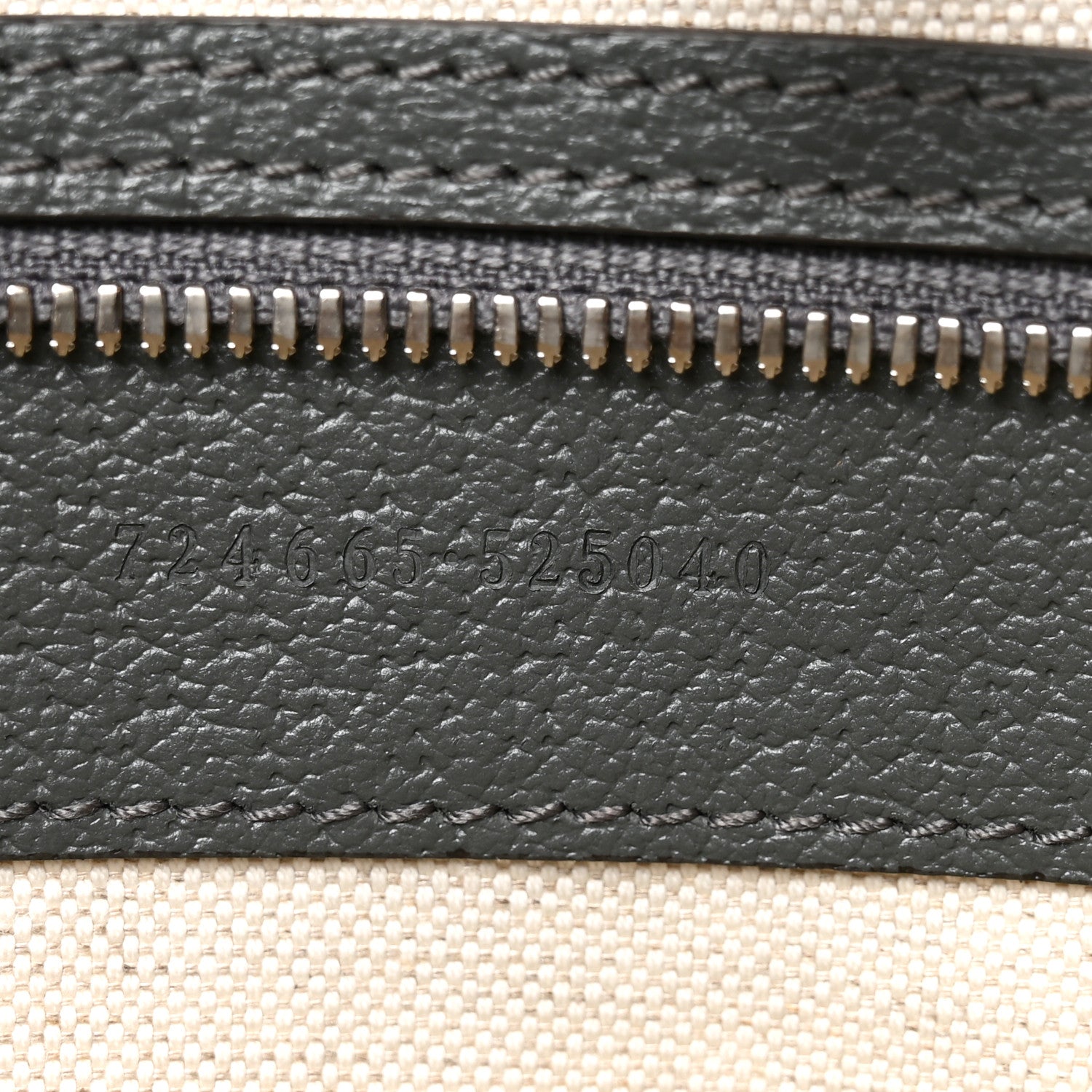 Gucci GG Supreme Monogram Textured Dollar Calfskin Large Ophidia Tote Bag Grey Black Graphite Grey 7 of 10