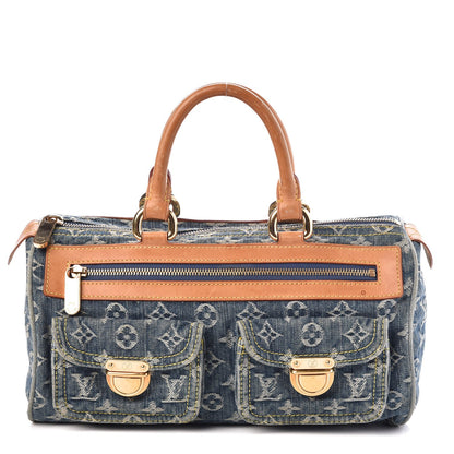 Louis Vuitton Monogram Denim Neo Speedy Blue 1 of 11