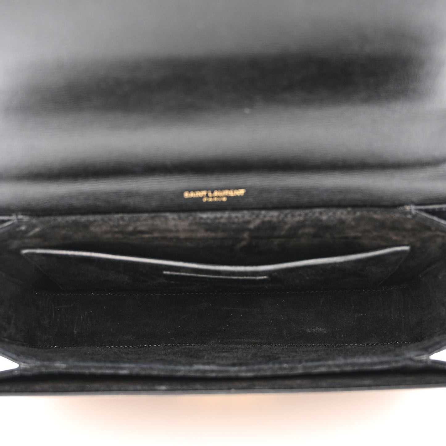 Calfskin Suede Medium Bellechasse Black Beige