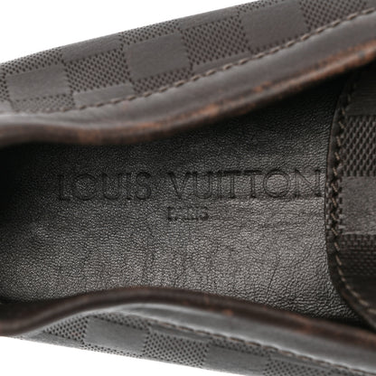Louis Vuitton Damier Infini Hockenheim Moccasin Loafers 9 Brown 7 of 10