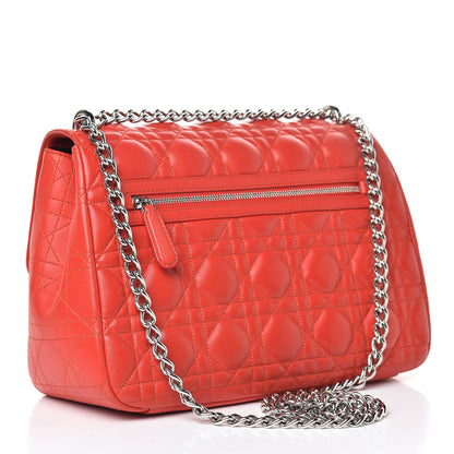 Christian Dior Lambskin Cannage Large Miss Dior Flap Vermillion 3 of 20