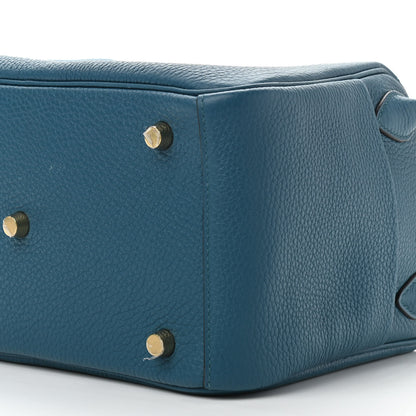 Hermes Taurillon Clemence Lindy 26 Vert Bosphore 10 of 14