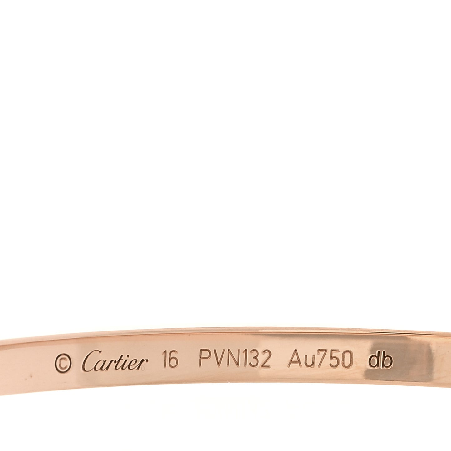 18K Pink Gold Small LOVE Bracelet 16