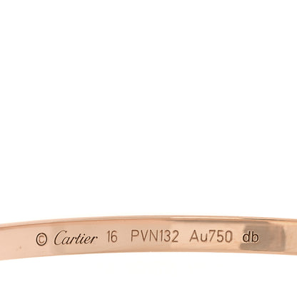Cartier 18K Pink Gold Small LOVE Bracelet 16 4 of 9