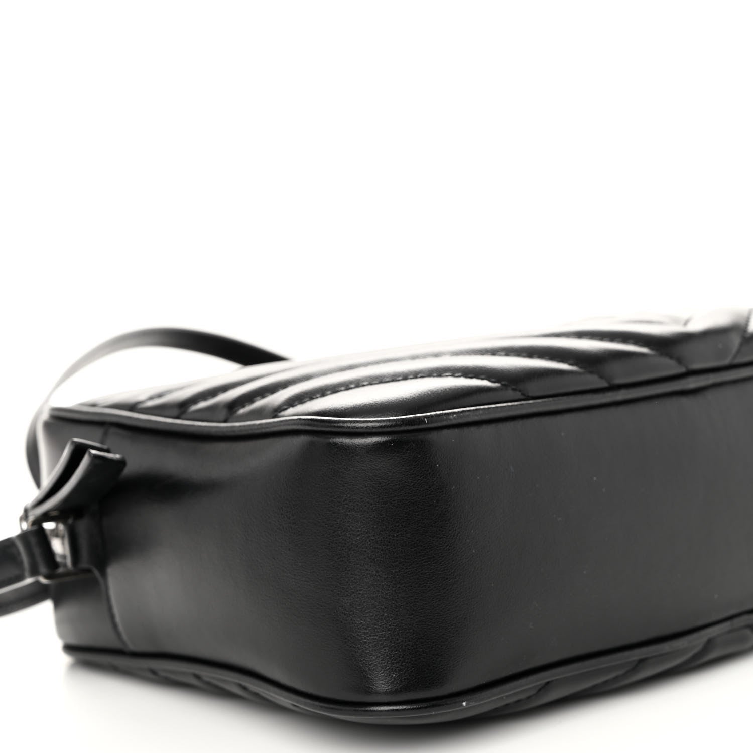 Saint Laurent Calfskin Matelasse Monogram Lou Camera Bag Black 8 of 9
