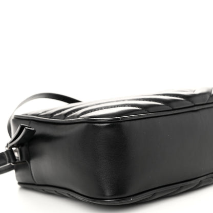 Saint Laurent Calfskin Matelasse Monogram Lou Camera Bag Black 8 of 9