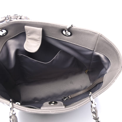 Chanel Caviar Quilted Vertical Grand Shopping Tote GST Grey 3 of 5
