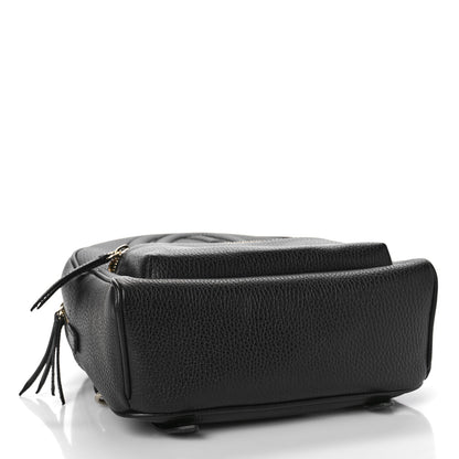 Gucci Pebbled Calfskin Soho Chain Backpack Black 4 of 9