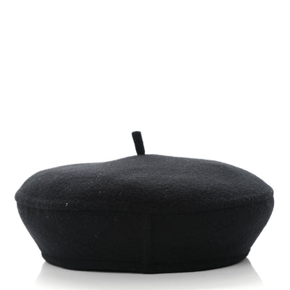 Christian Dior Wool Oblique Reversible Chic Beret 57 Black 3 of 8