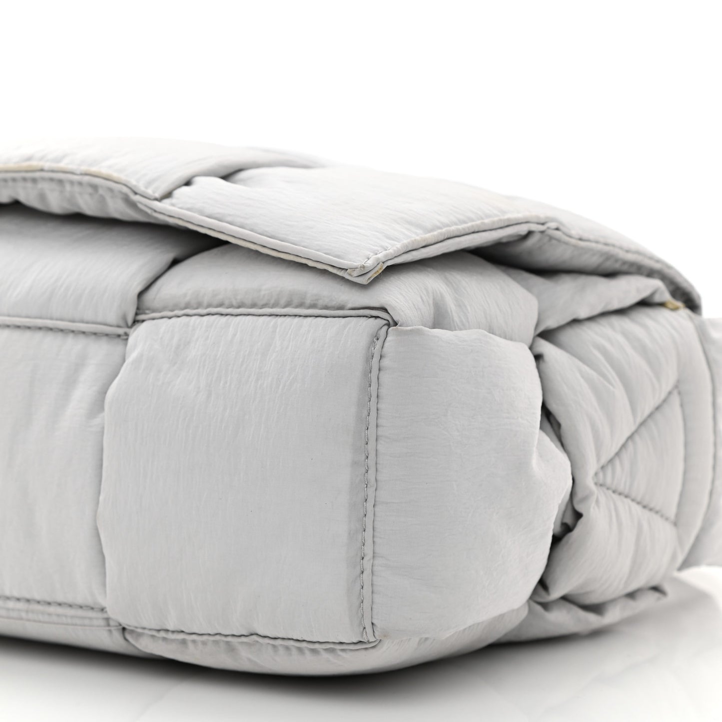 Nylon Intrecciato Padded Tech Cassette Bag Frost