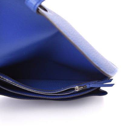 Hermes Togo Dogon Duo Wallet Bleu Electrique 4 of 9