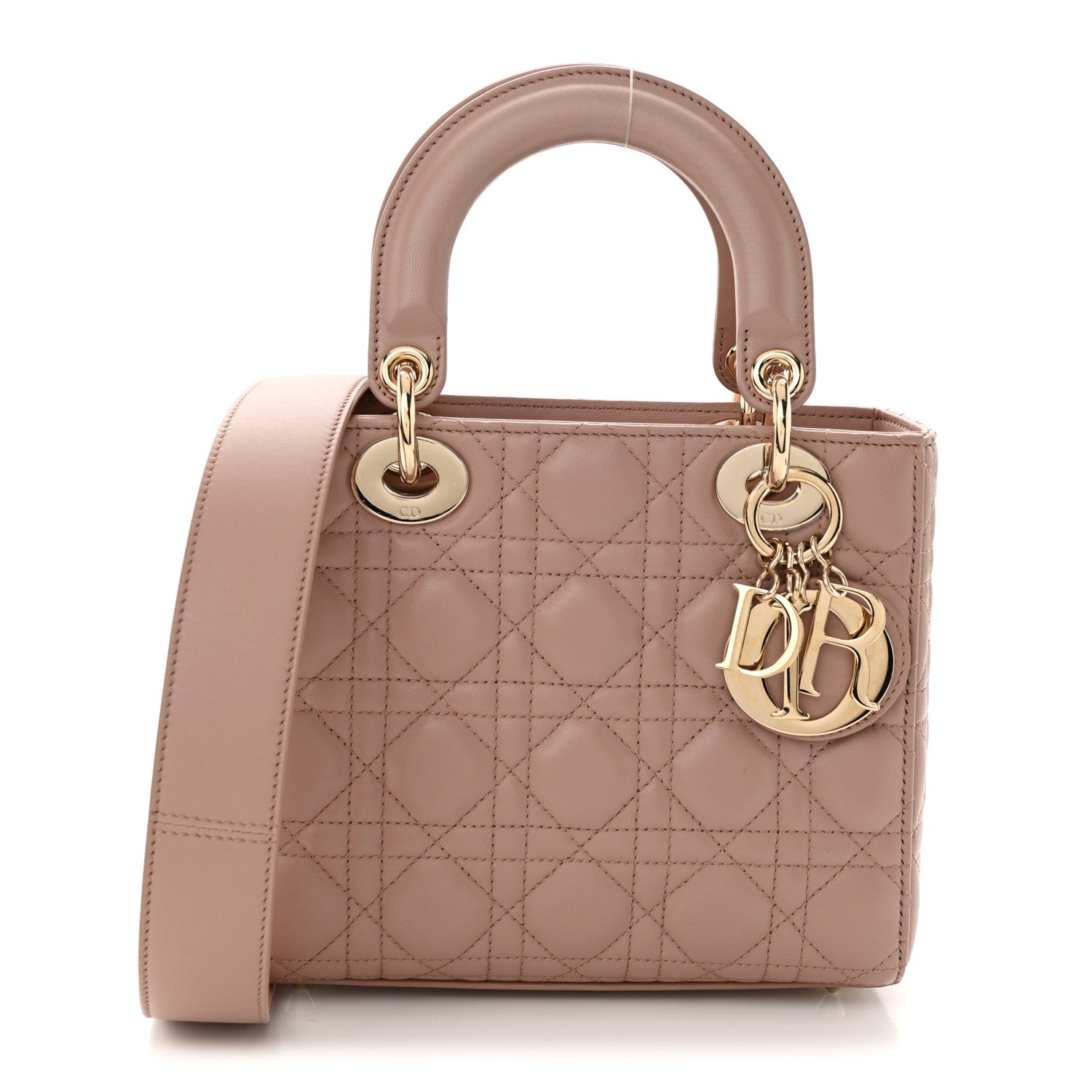 Christian Dior Lambskin Cannage Small My ABC Dior Lady Dior Blush 1 of 11