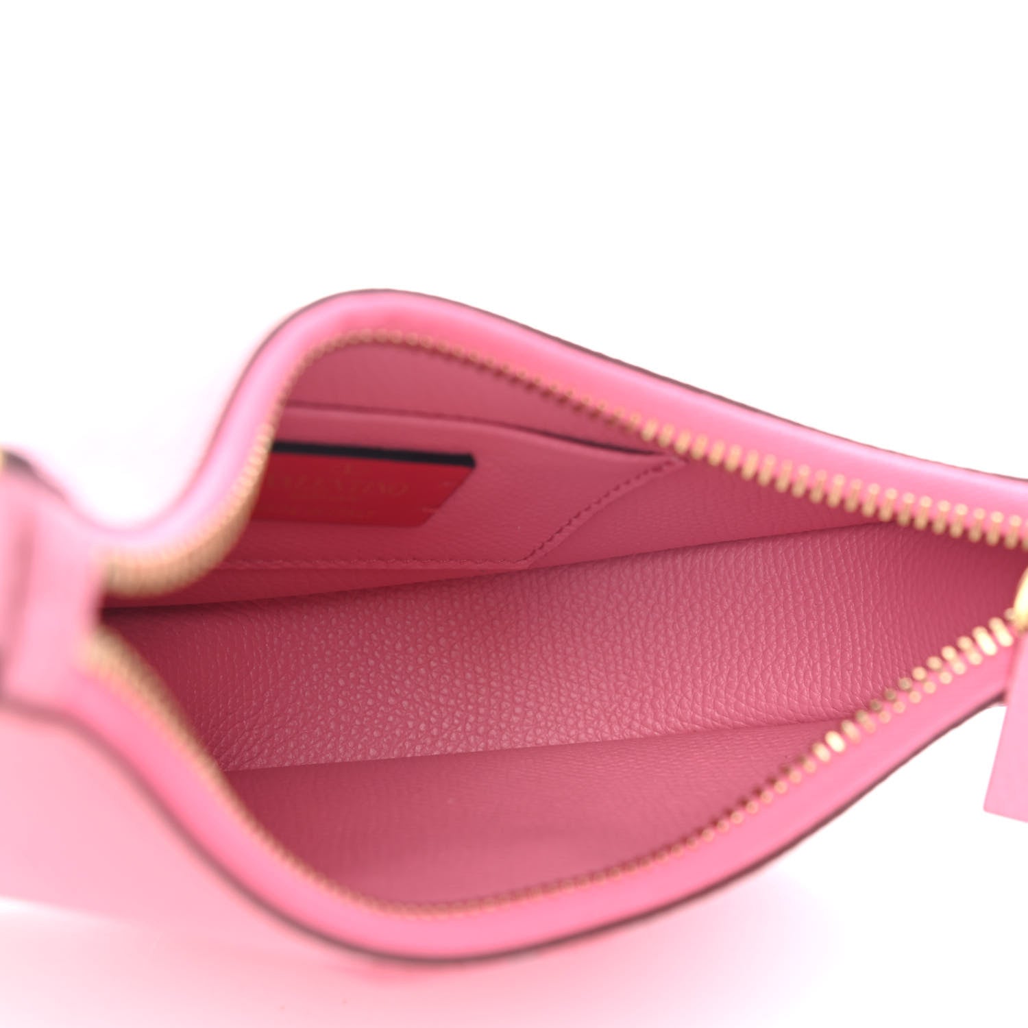 Valentino Garavani Grainy Calfskin Mini Vlogo Hobo Bag Flamingo Pink 4 of 7