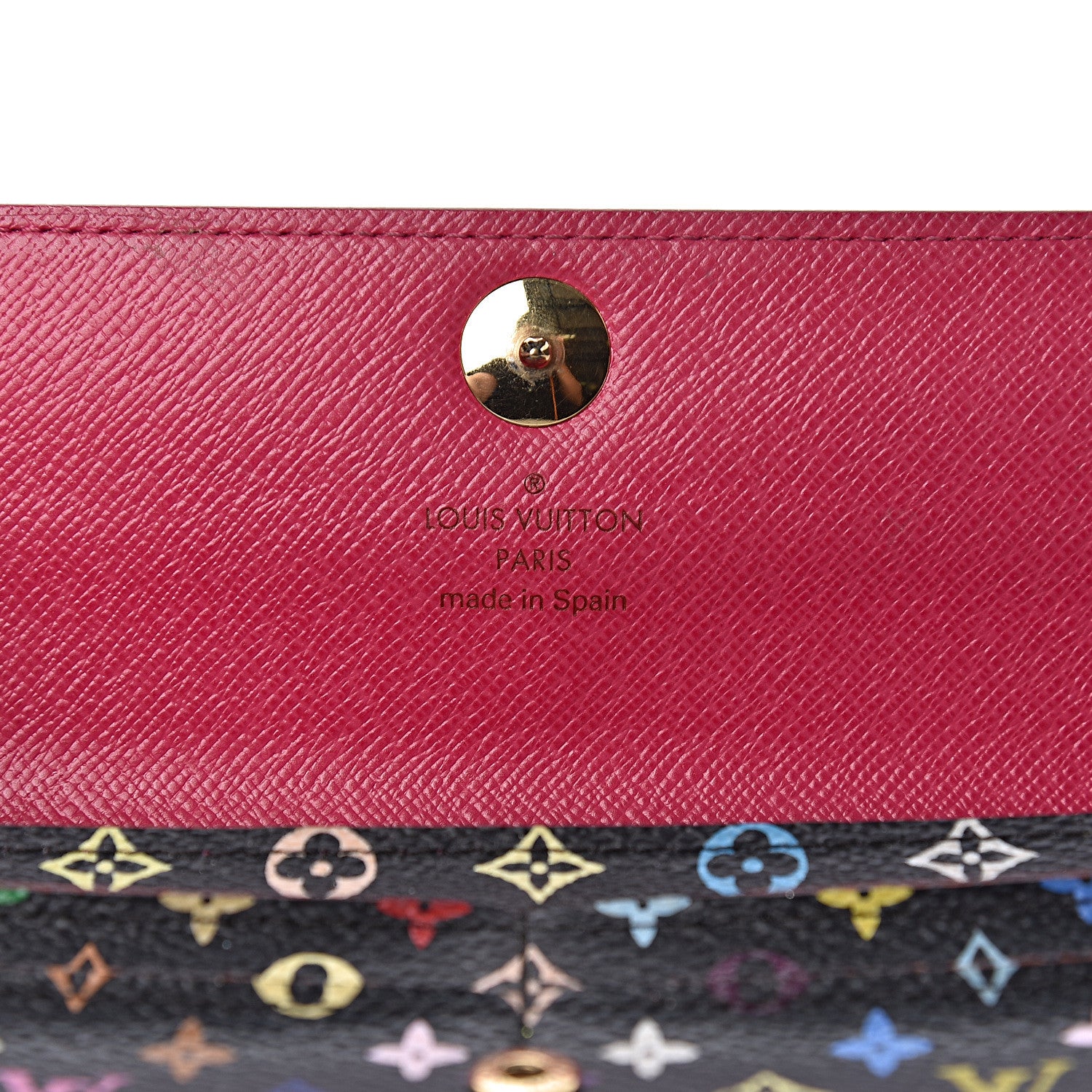 Louis Vuitton Monogram Multicolor Sarah Wallet Black Grenade 6 of 11