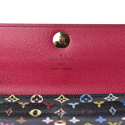 Louis Vuitton Monogram Multicolor Sarah Wallet Black Grenade 6 of 11