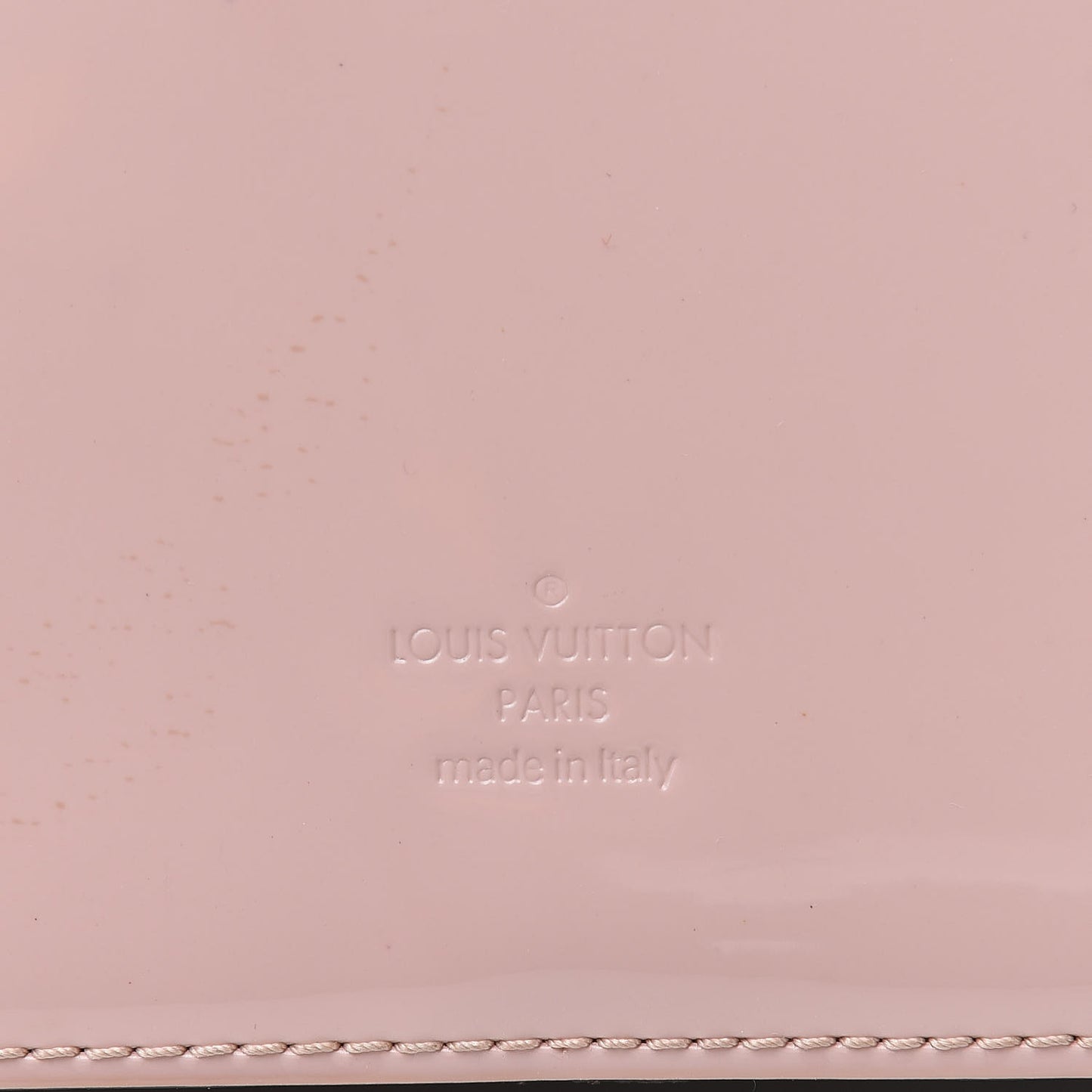Patent Calfskin Monogram Cherrywood BB Rose Ballerine