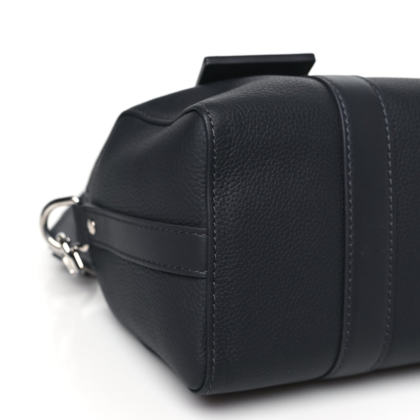 Grained Calfskin Aerogram City Keepall Ink Blue