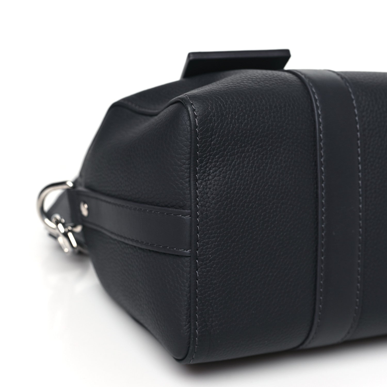 Louis Vuitton Grained Calfskin Aerogram City Keepall Ink Blue 8 of 9