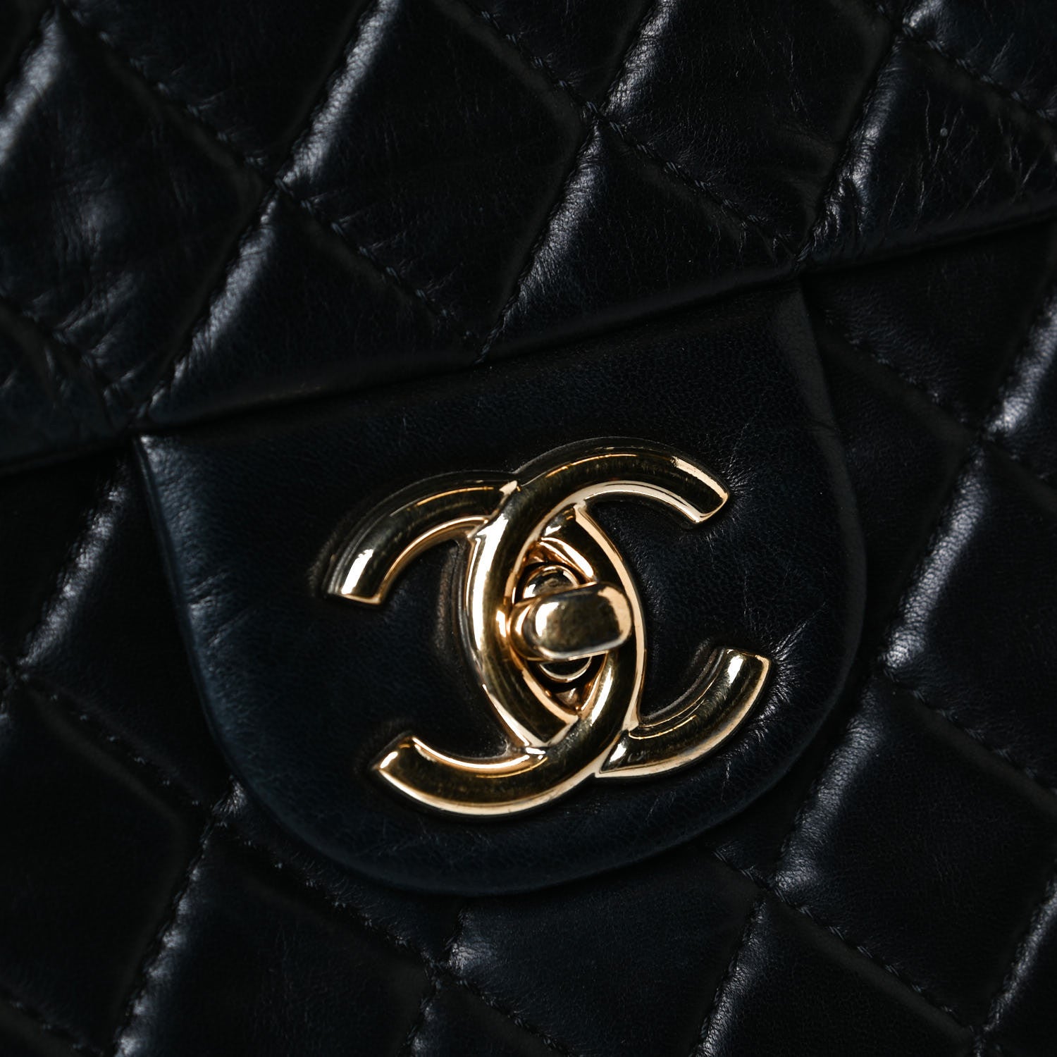 Chanel Washed Lambskin Quilted Maxi Single Flap Black 8 of 16