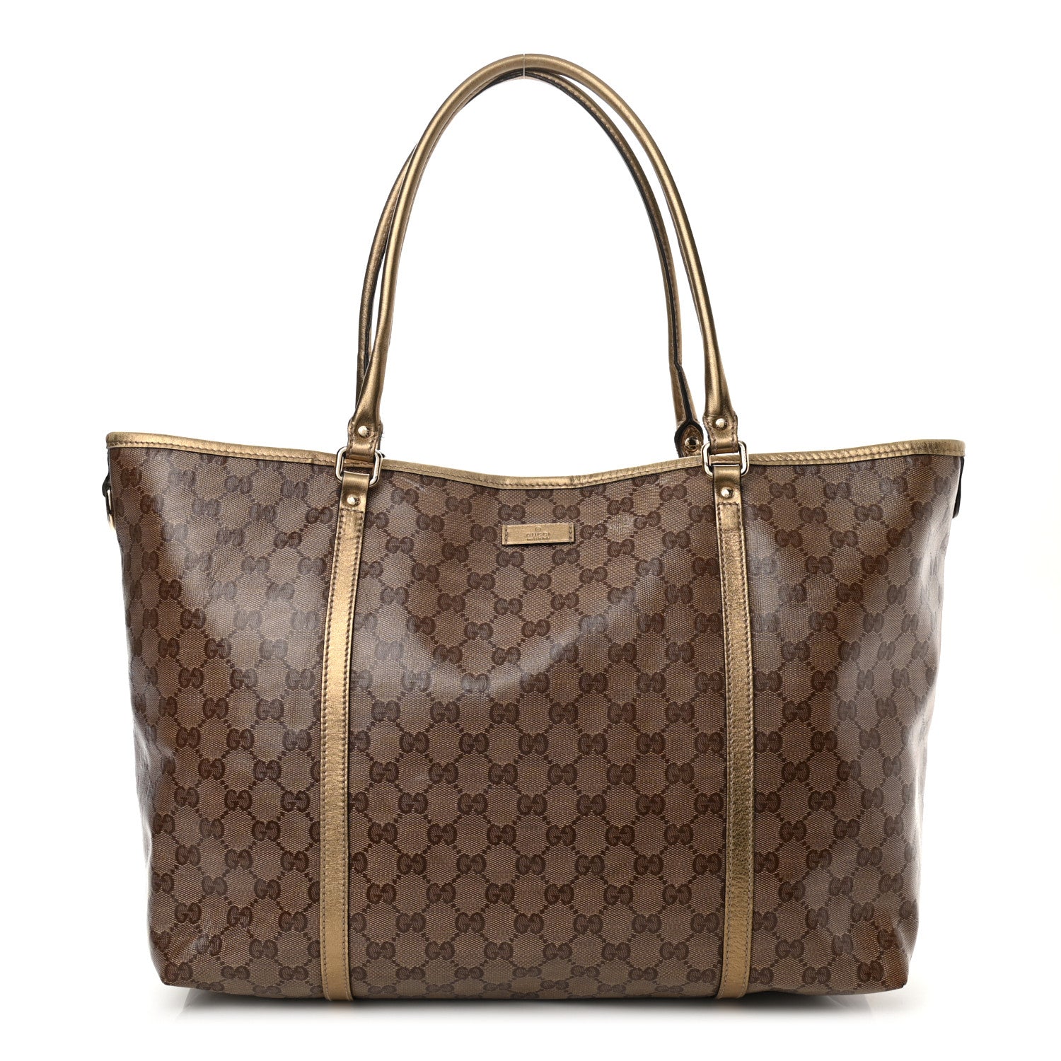 Gucci Crystal Monogram Large Joy Tote Gold 1 of 17