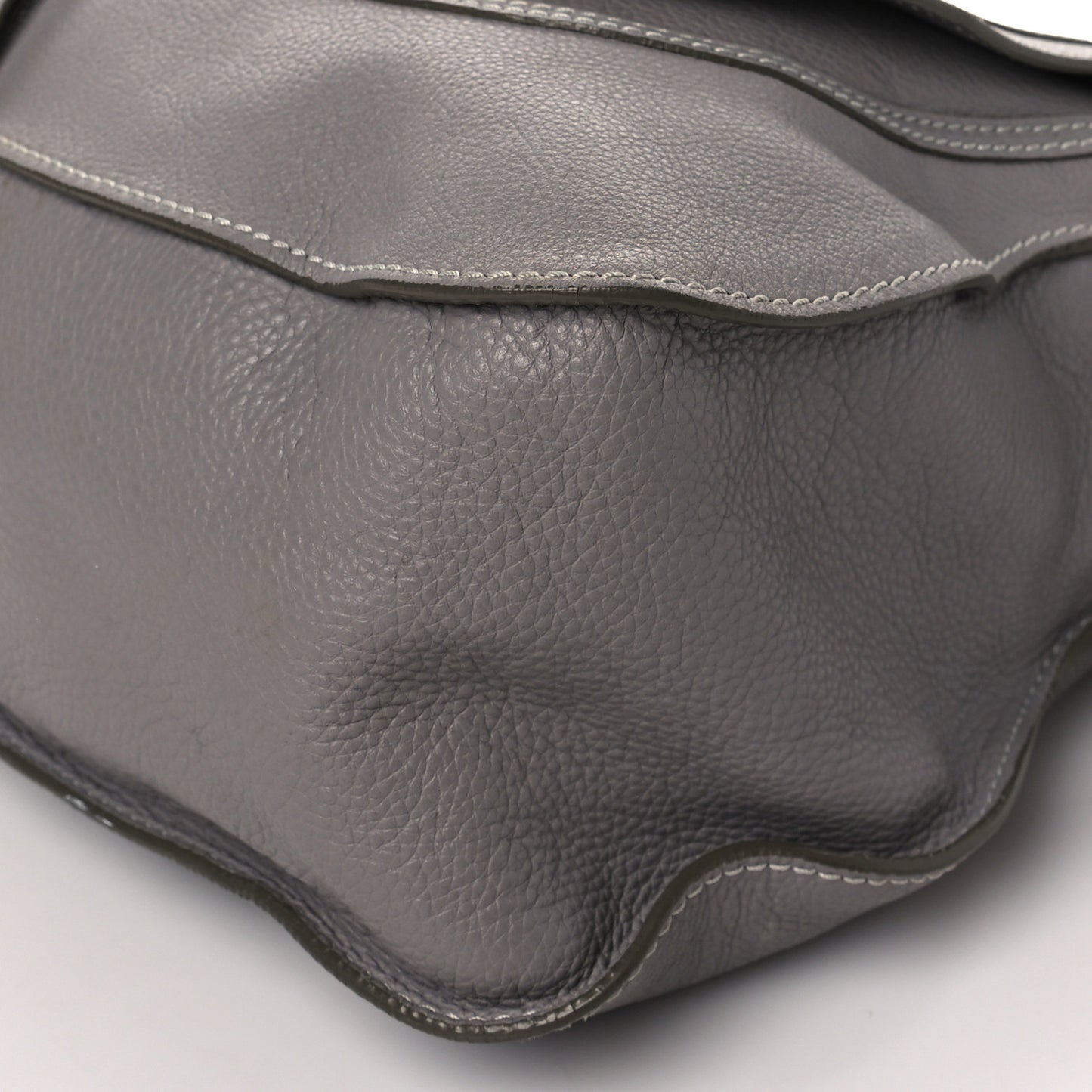 Calfskin Large Marcie Satchel Cashmere Grey