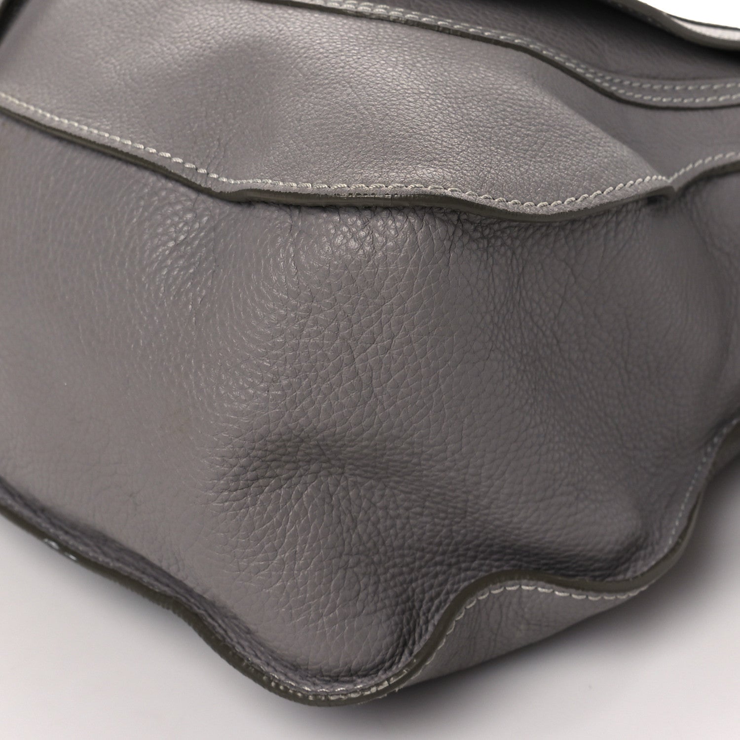 Chloe Calfskin Large Marcie Satchel Cashmere Grey 7 of 7