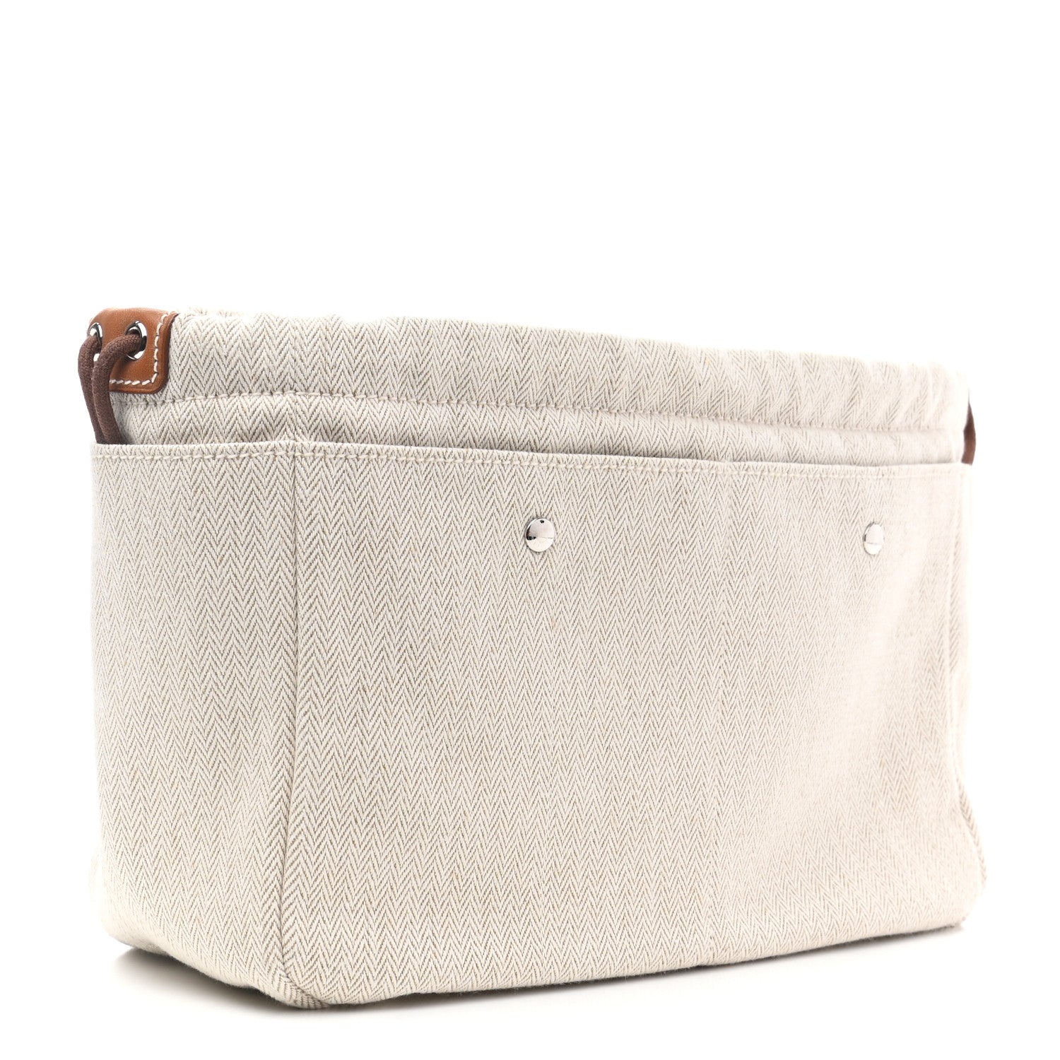 Hermes Canvas Barenia Fourbi 25 MM Pouch Naturel Fauve 3 of 10