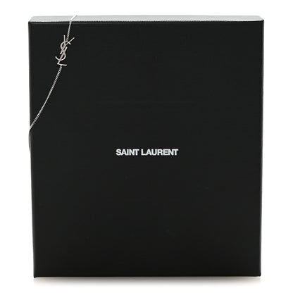Saint Laurent Brass Monogram Charm Bracelet Silver 4 of 4