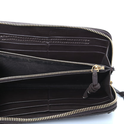 Bottega Veneta Nappa Intrecciato Zip Around Wallet Ebano 5 of 8