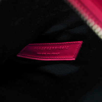 Saint Laurent Calfskin Small Sac De Jour Black Fuchsia 7 of 7