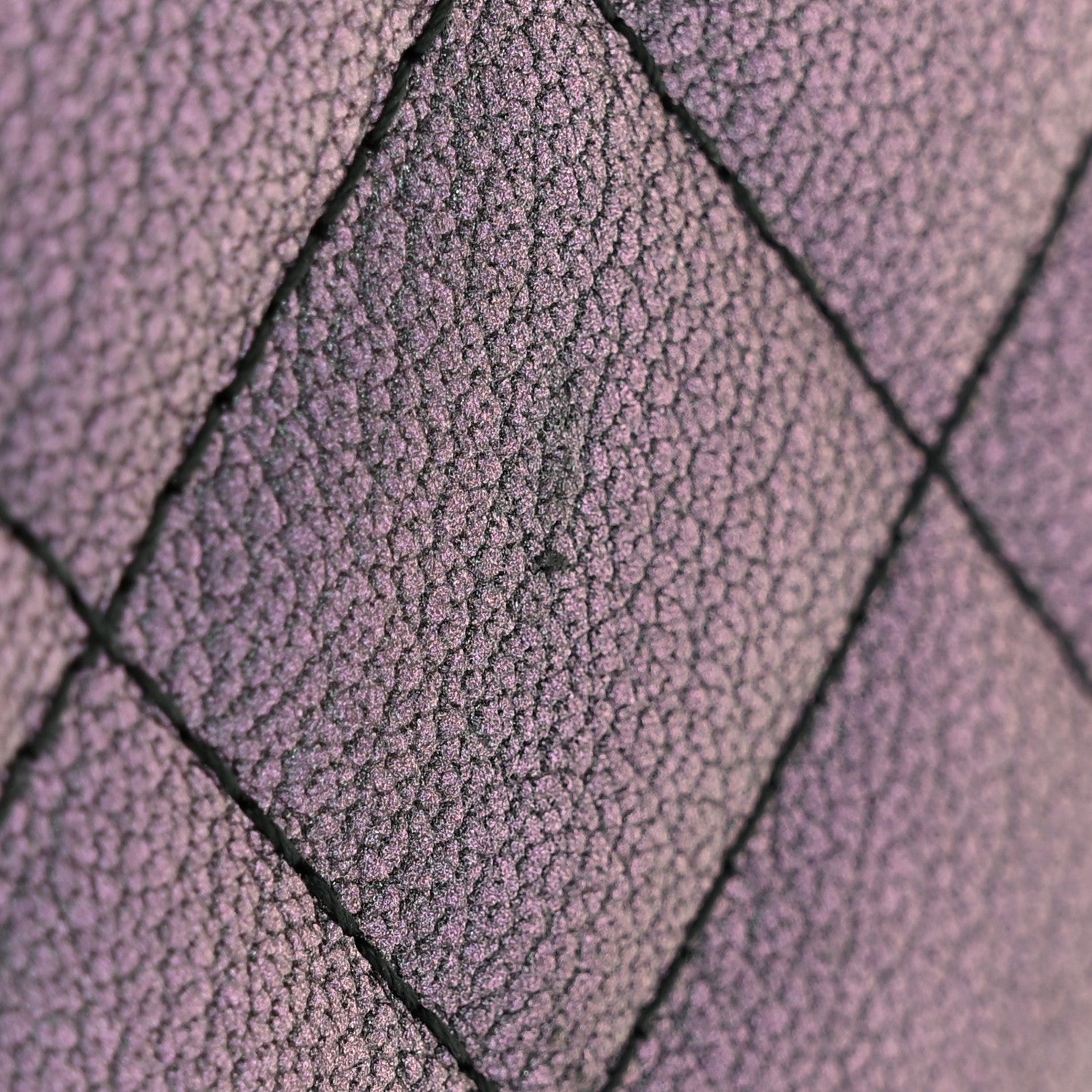 Chanel Iridescent Goatskin Quilted Wallet On Chain WOC Purple 12 of 13