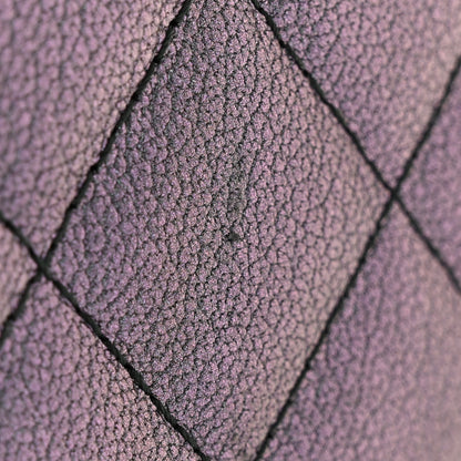 Chanel Iridescent Goatskin Quilted Wallet On Chain WOC Purple 12 of 13