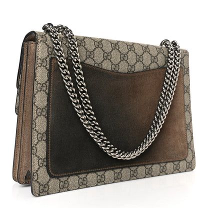 Gucci GG Supreme Monogram Medium Dionysus Shoulder Bag Taupe 3 of 9