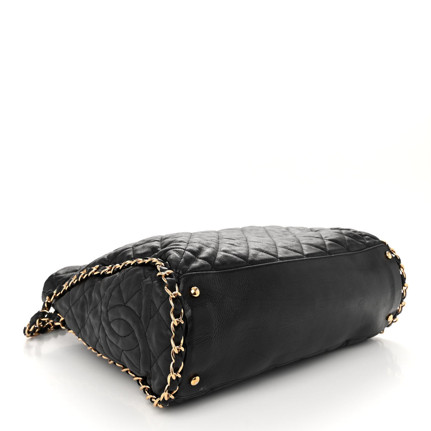 Chanel Calfskin Quilted Large Chain Me Hobo Black 4 of 11