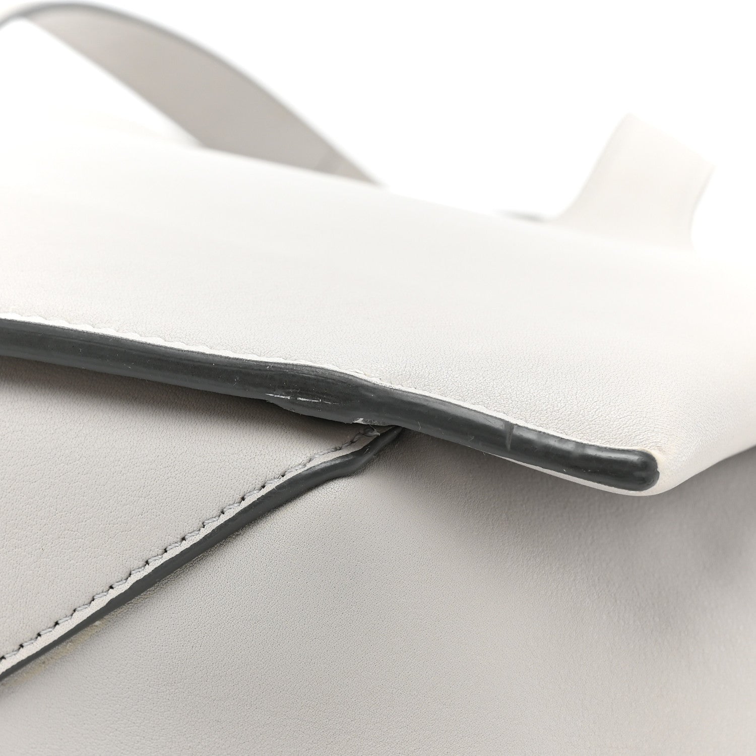 Celine Smooth Calfskin Medium Tri-Fold Bag Pearl Grey 13 of 14