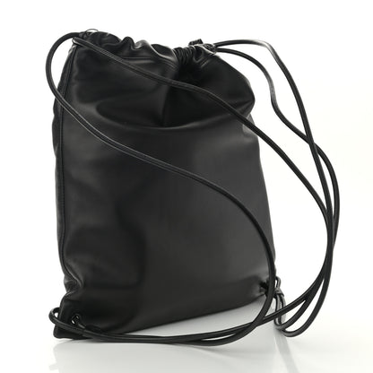 Saint Laurent Lambskin Teddy Drawstring Bag Black 3 of 10