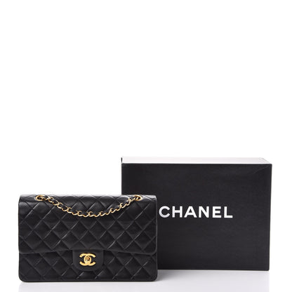Chanel Lambskin Quilted Medium Double Flap Black 10 of 10
