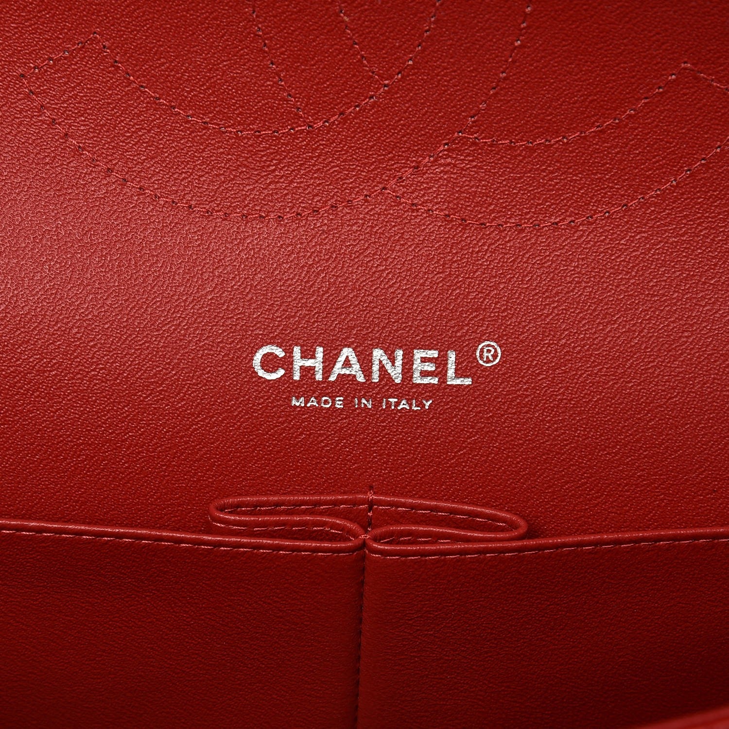 Chanel Caviar Quilted Jumbo Double Flap Red 6 of 7