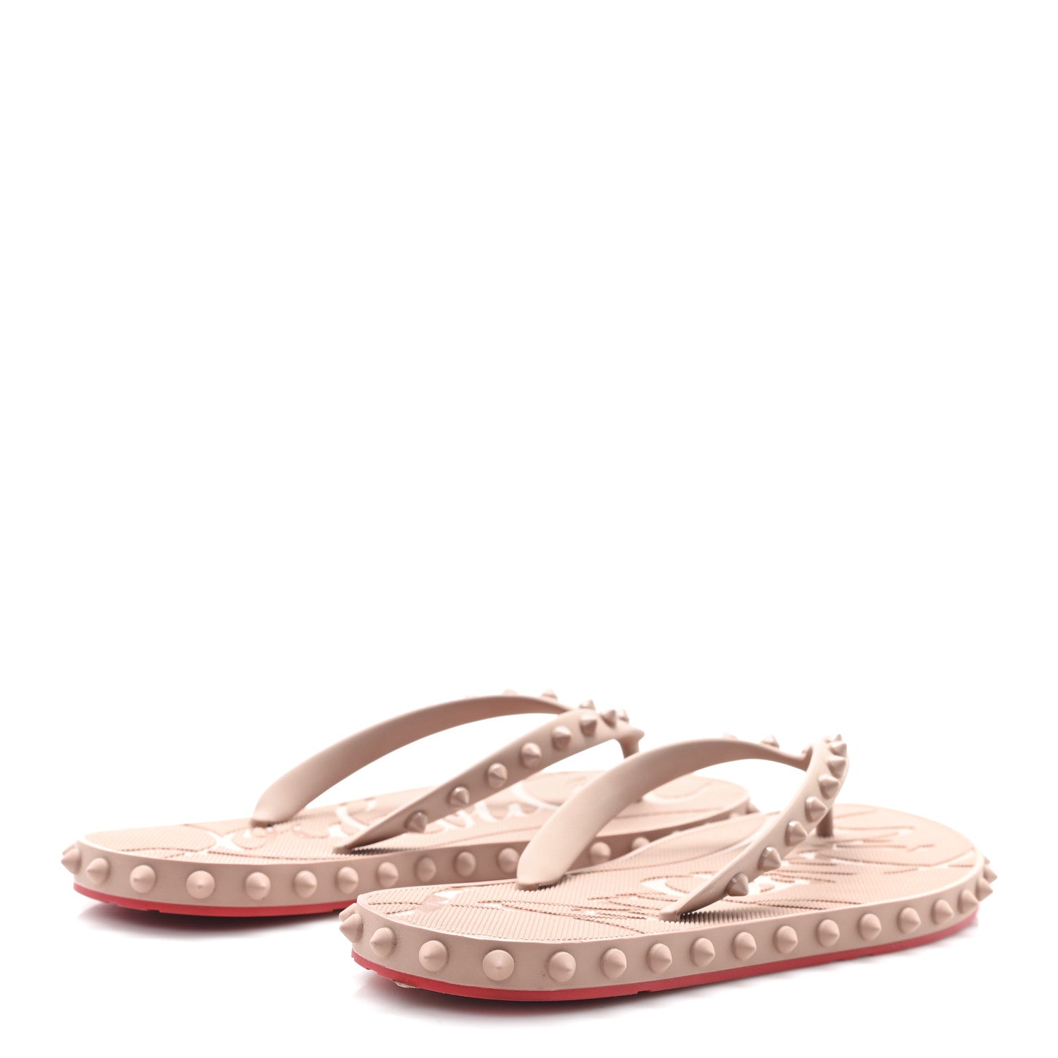 Christian Louboutin Rubber Spike Super Loubi Donna Flip Flop 36 Romance 5 of 7
