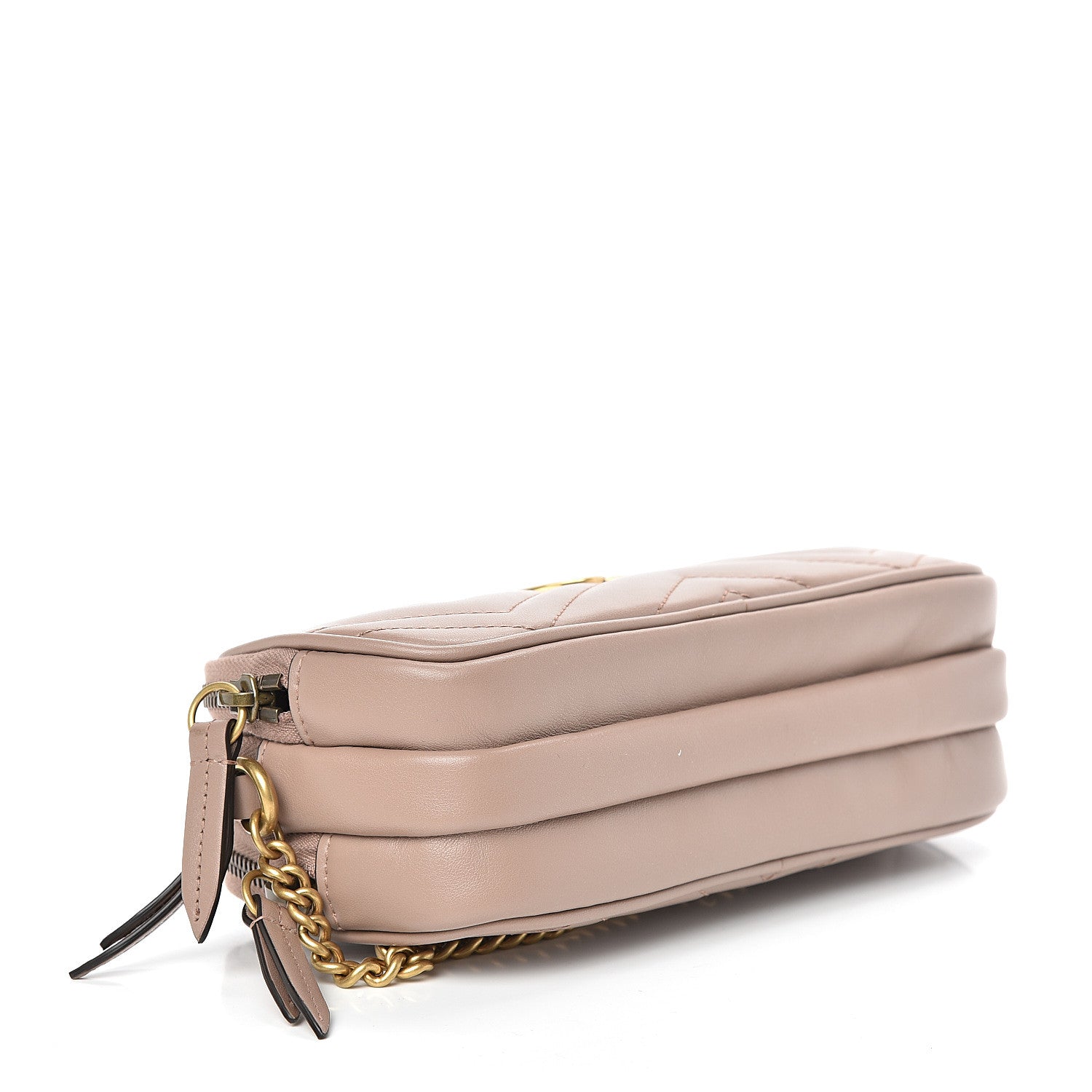 Gucci Calfskin Matelasse Mini GG Marmont Chain Crossbody Bag Porcelain Rose 4 of 13