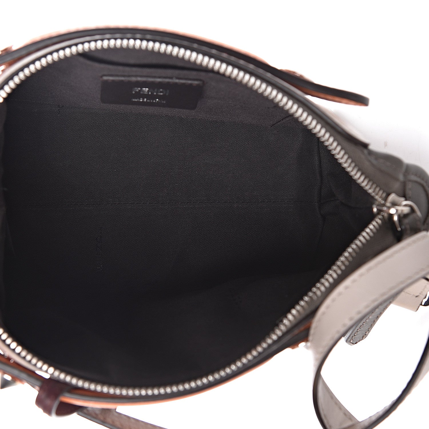 Fendi Vitello Dolce 4 Color Mini By The Way Boston Bag Grigio Polvere Arancio Multicolor 5 of 13