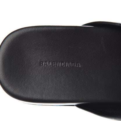Balenciaga Calfskin BB Mules 35.5 Black 8 of 11