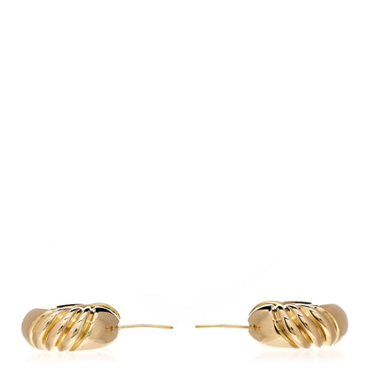 David Yurman 18K Yellow Gold 11mm Cable Classics Hoop Earrings 3 of 4