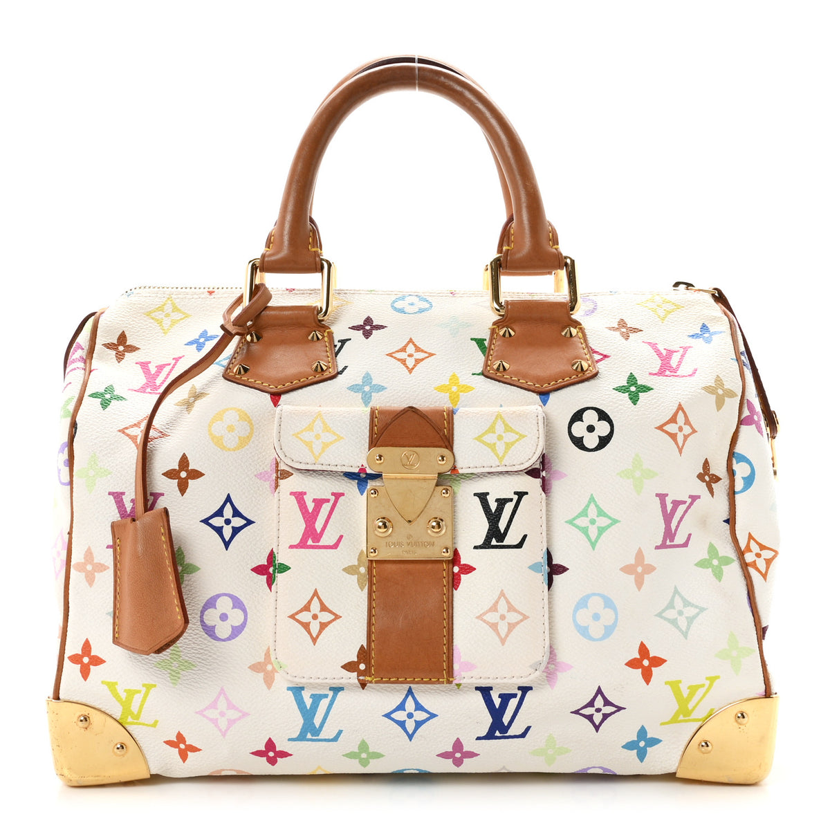 Monogram Multicolor Speedy 30 White