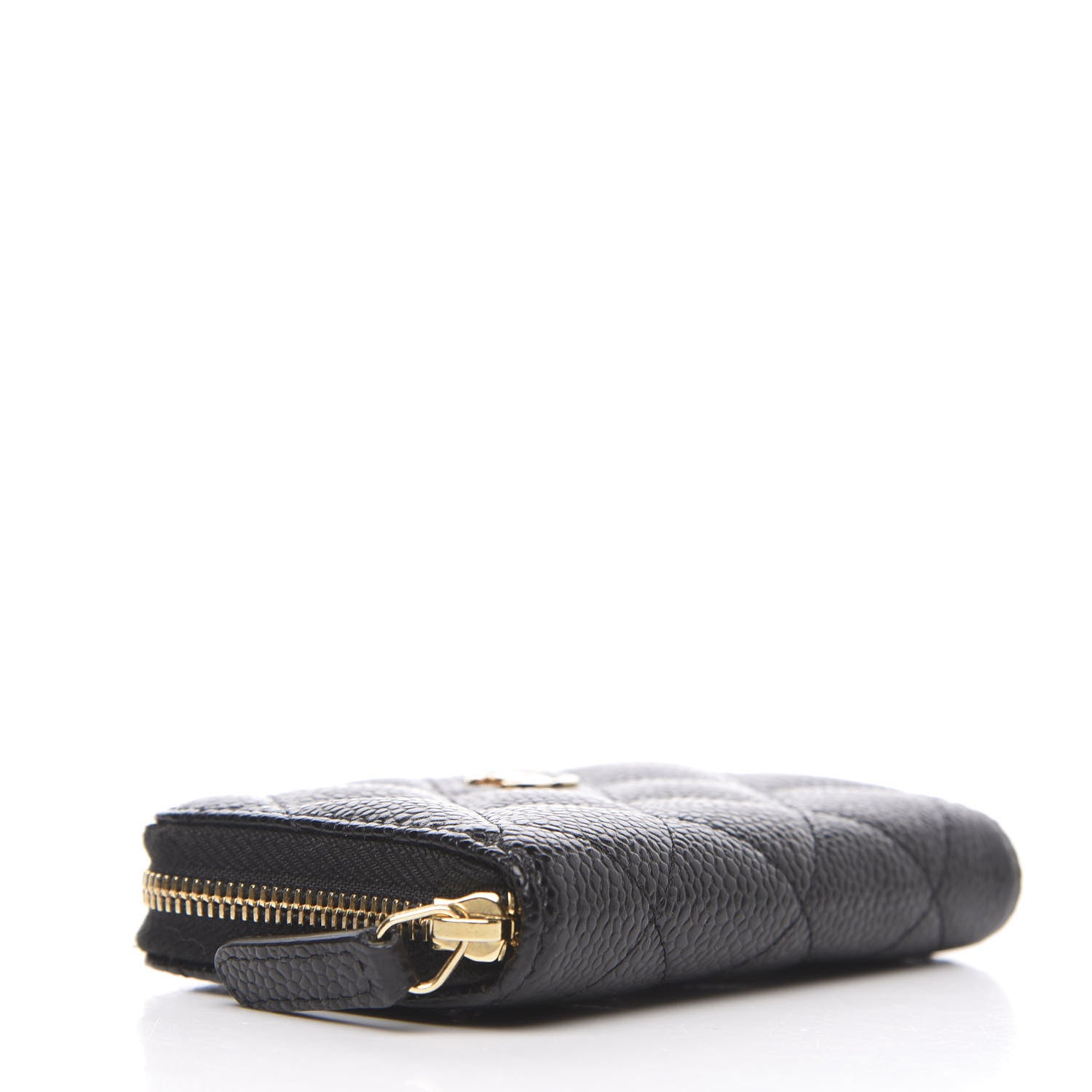 Chanel Caviar Quilted Zip Coin Purse Black 4 of 8