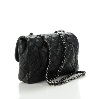 Chanel Caviar Quilted Medium Now and Forever Flap Black 3 of 7