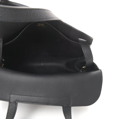 Hermes Taurillon Clemence Halzan 25 Black 7 of 13